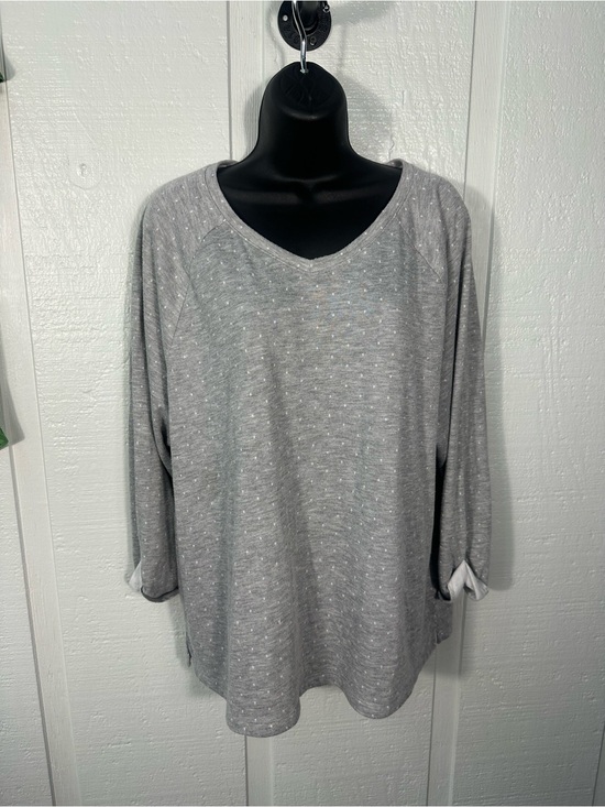 Chico's Tops - Chicos Grey 3/4 Sleeve Top Size 3/XL EUC